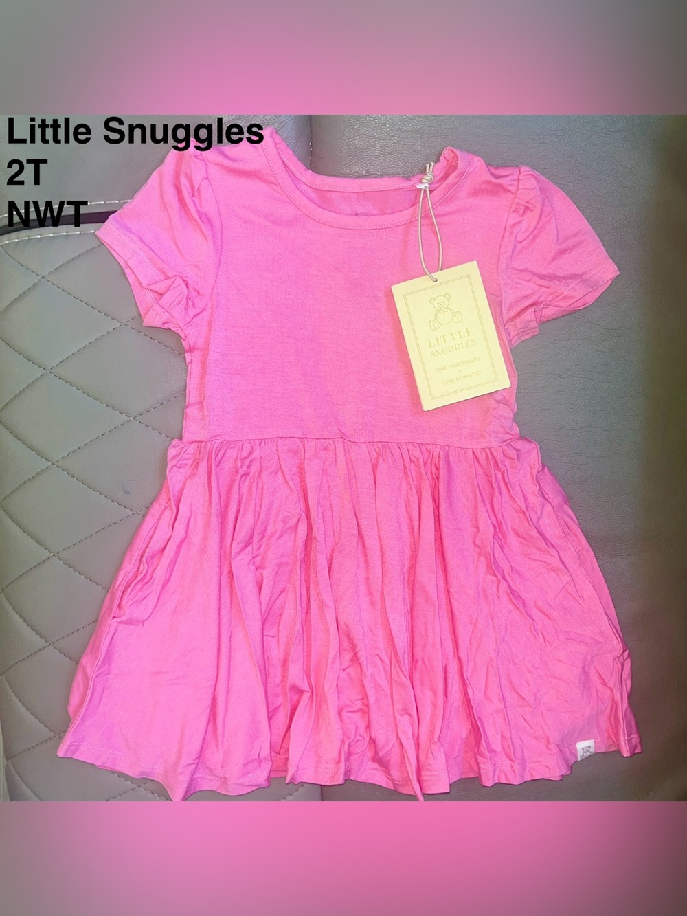 Little Snuggles Bamboo Dress - Pink